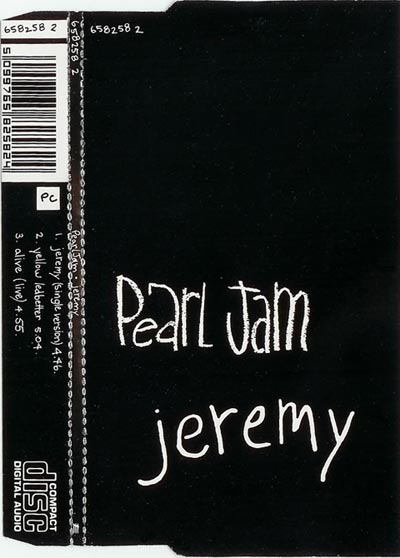 jeremy single album art pearl jam